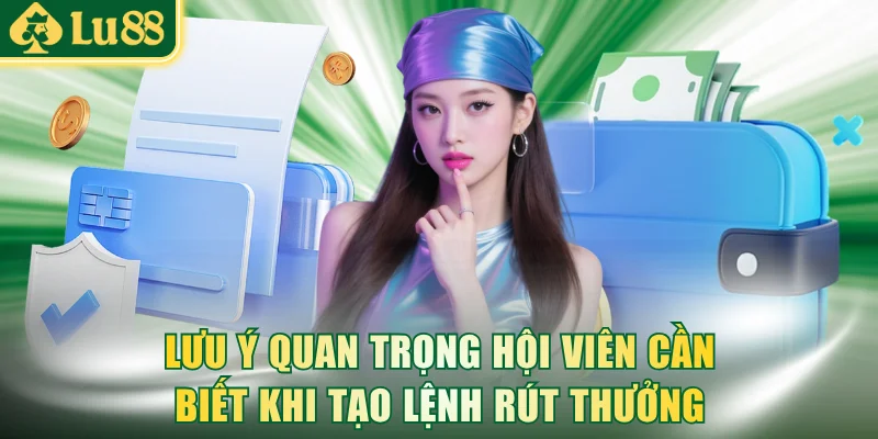 Lưu ý quan trọng hội viên cần biết khi tạo lệnh rút thưởng